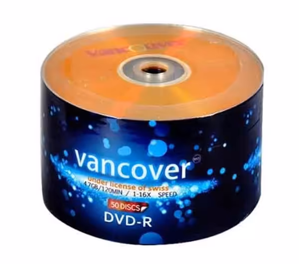 دی وی دی خام ونکوور شیرینگ بسته 50 عددی
