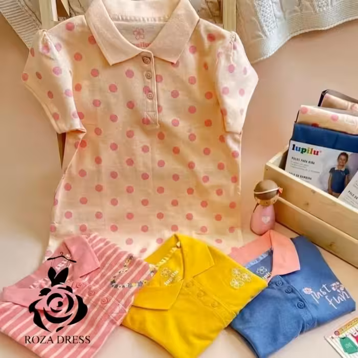 پلوشرت خوشگل  یقه دار جودون بچگانه لوپیلو