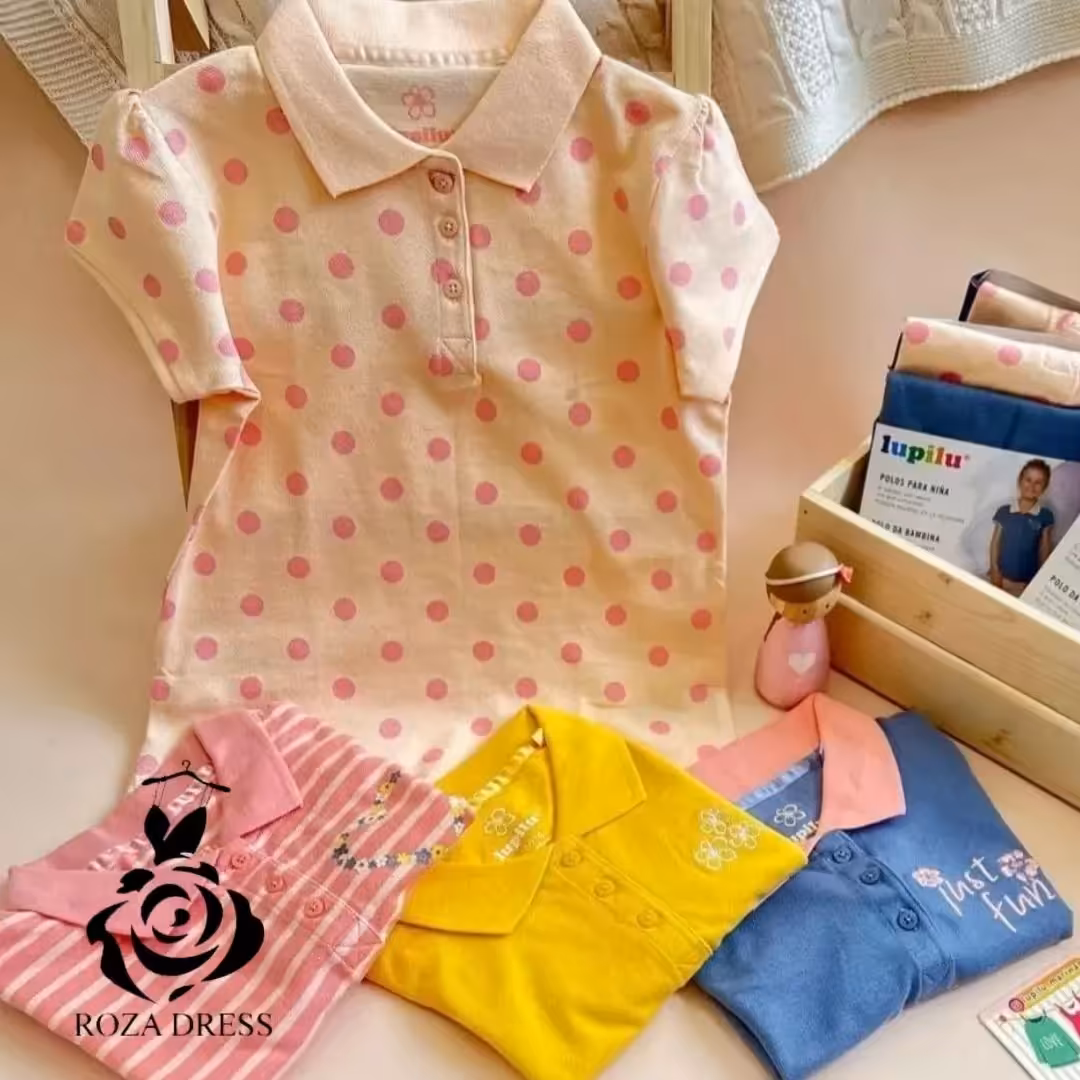 پلوشرت خوشگل  یقه دار جودون بچگانه لوپیلو