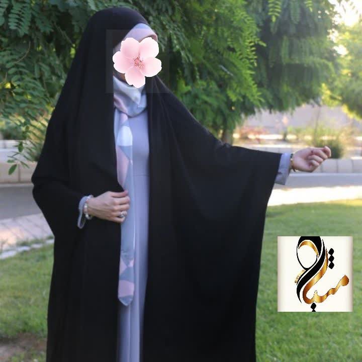 چادر دانشجویی حریر اسود