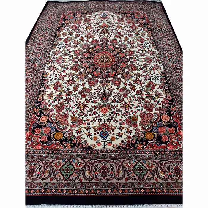 قالیچه دستبافت بیجار  50 رج (سه و نیم متری)رنگ گیاهی 