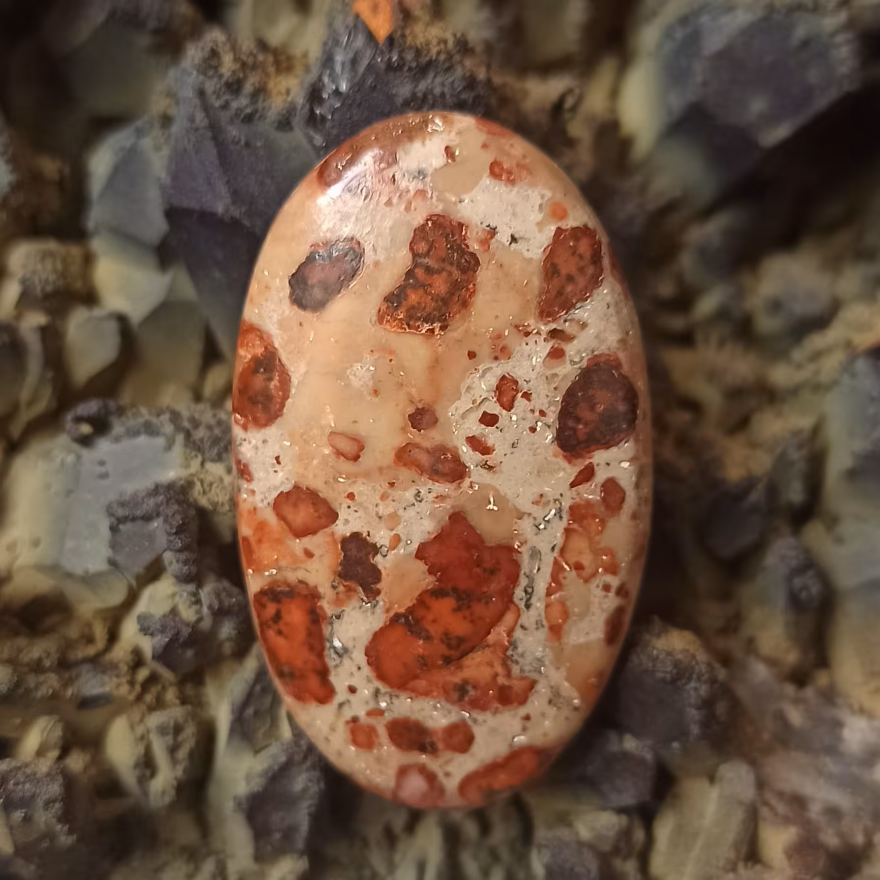 نگین سنگ جاسپر آستروئید کد 306