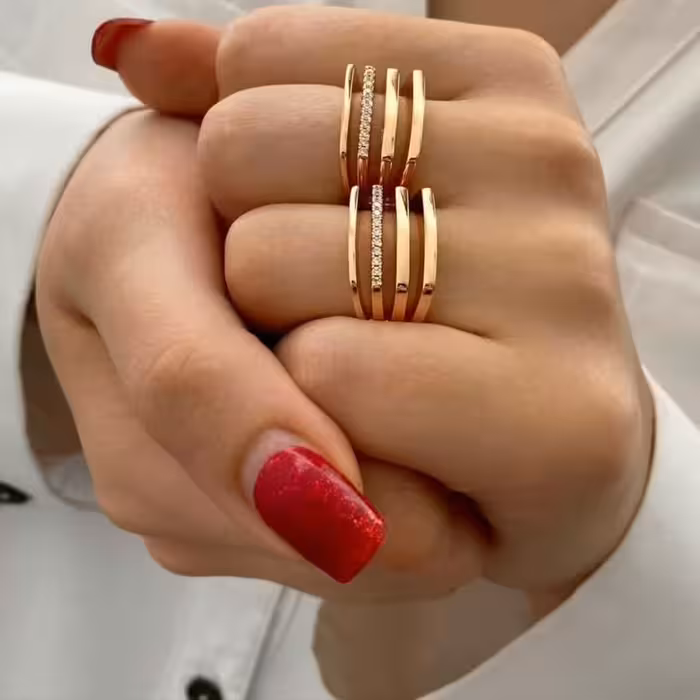 انگشتر خطی  4 لاین ژوپینگ