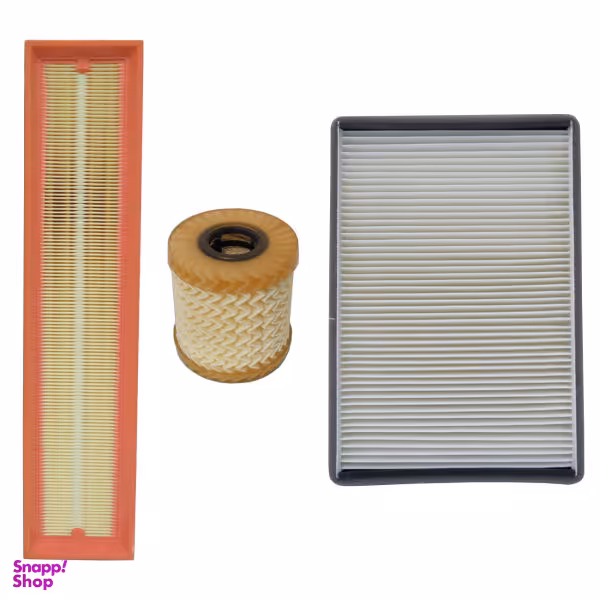 فیلتر هوا خودرو سرکان مدل SF1223 به همراه فیلتر روغن و فیلتر کابین مناسب برای پژو پارس TU5