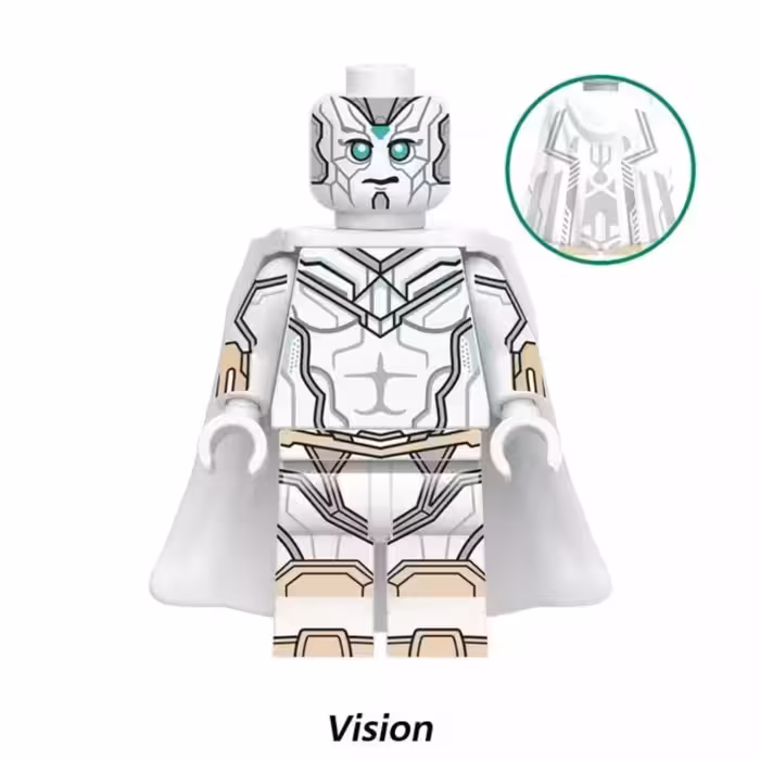 لگو ویژن سفید با شنل برجسته خاص