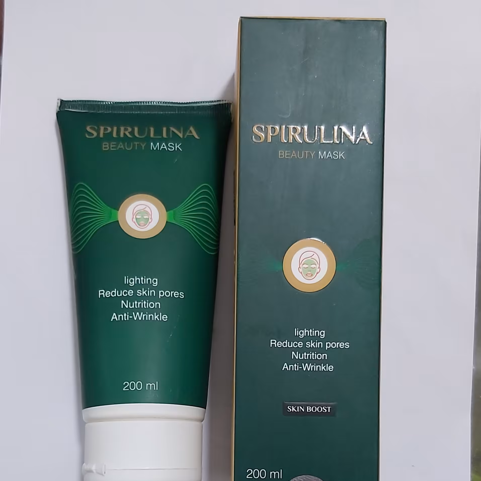 ماسک جلبک اسپیرولینا  ضد جوش ضد چروک وروشن کننده
