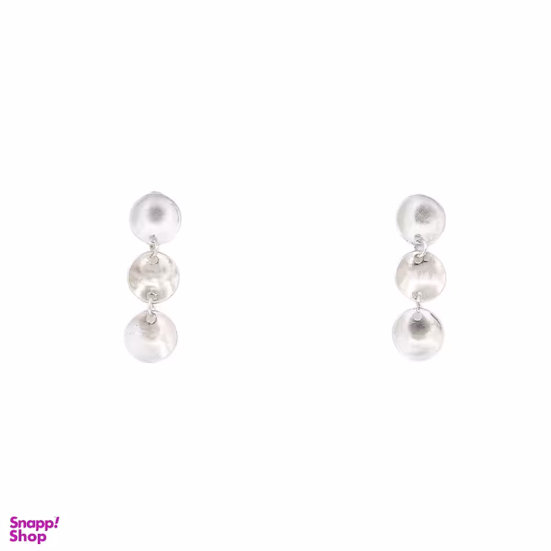 گوشواره نقره زنانه مدل پولکی کد e03