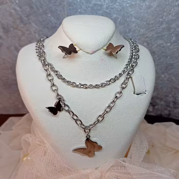  نیم ست تمام استیل مدل پروانه (کد 306)