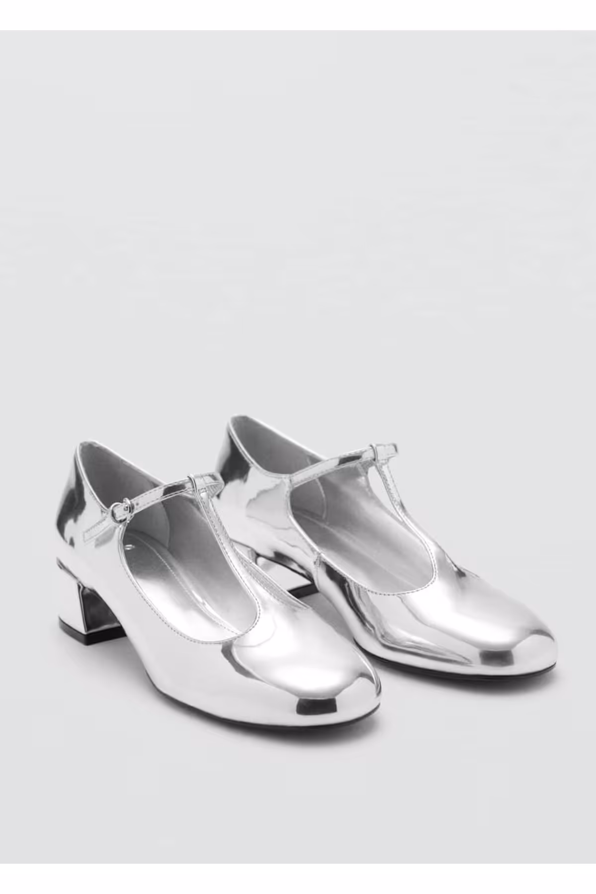 کفش پاشنه کلاسیک چند رنگ زنانه های فلزی اورجینال MANGO