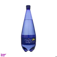 آب معدنی گازدار لاکی یو کاله با طعم لیمو حجم 1500 میلی لیتر