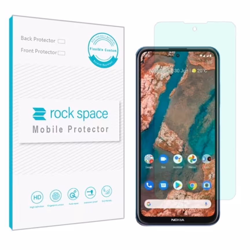گلس نوکیا X20 مدل نانو هیدروژل گرین لایت برند راک اسپیس