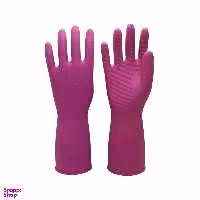 دستکش نظافت ویولت مدل ساق کوتاه