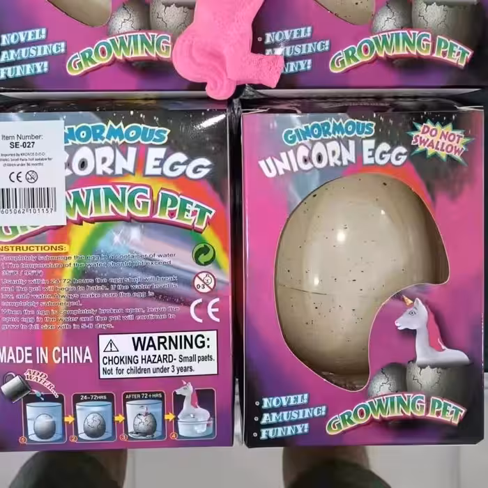 تخم یونیکورن سایز خیلی بزرگ (بزرگ شونده در آب) 