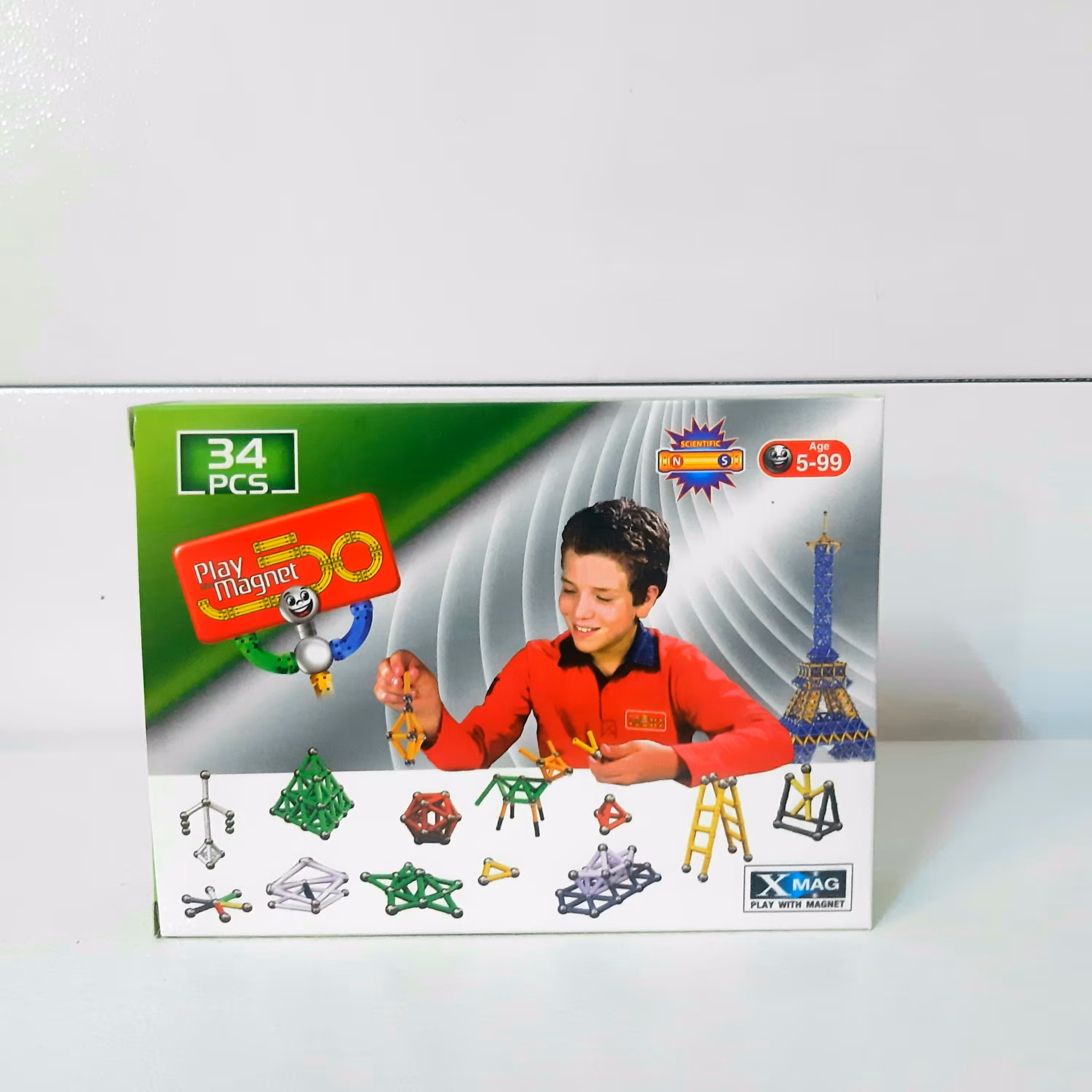 بازی فکری مگنت تیپ یک کلاسیک -34 قطعه ( سدای شاد)