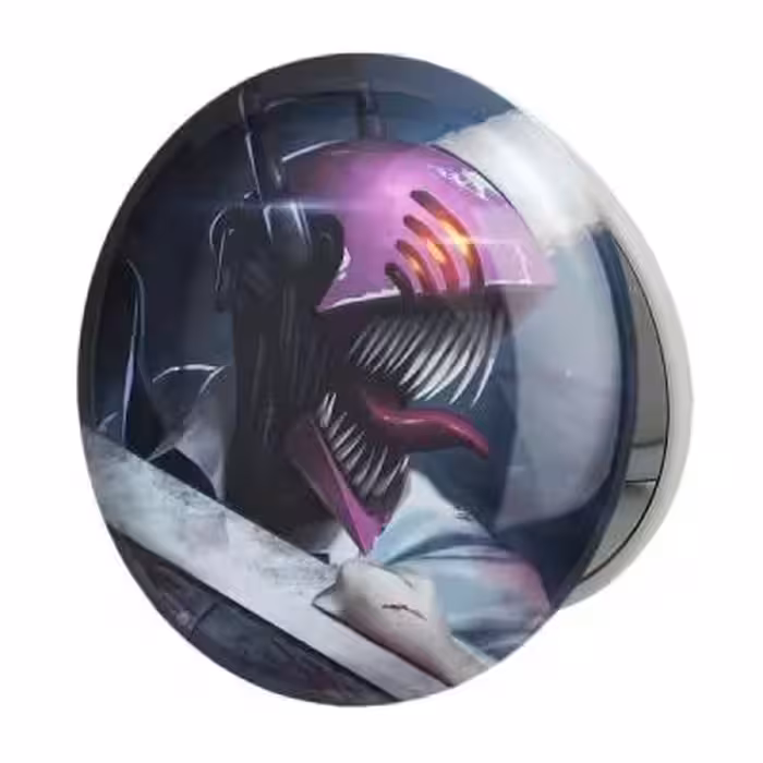 آینه جیبی خندالو طرح دنجی انیمه مرد اره ای Chainsaw Man مدل تاشو کد 23207