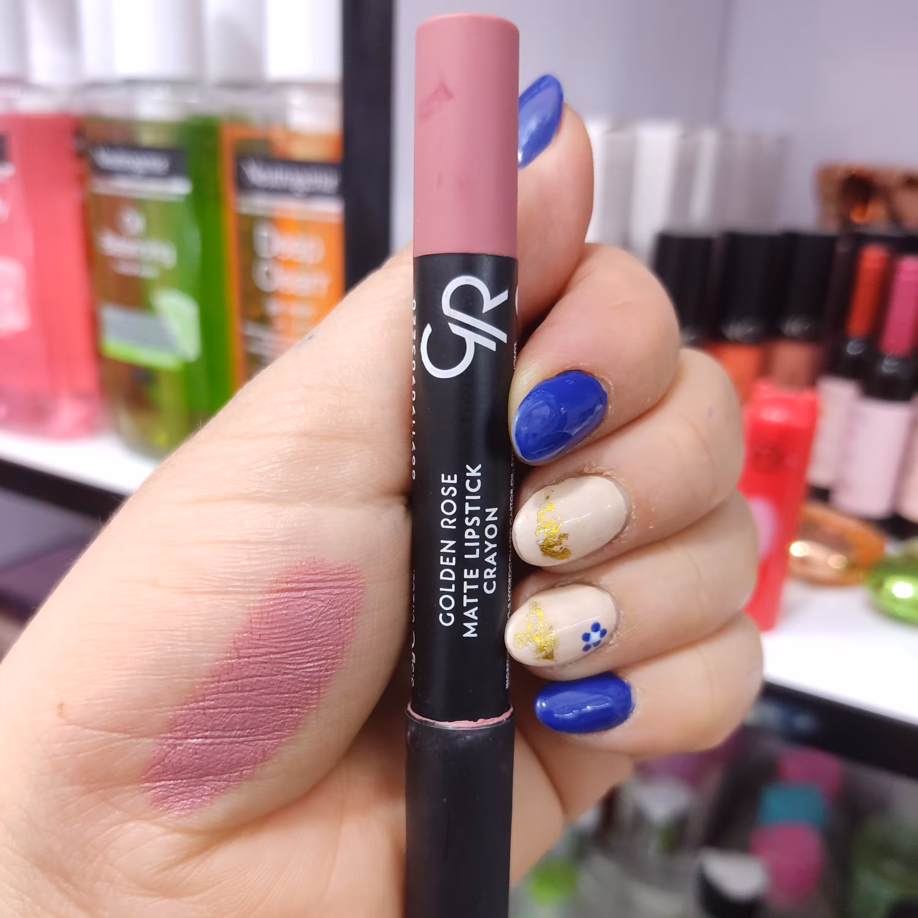 رژ لب  مدادی کرایون گلدن رز شماره22