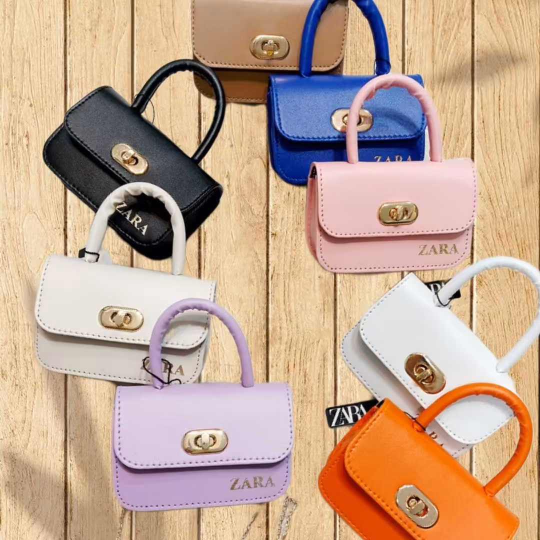 مینی بگ 9 در 13  فانتزی کیوت دخترانه ،کیف کوچک با رنگبندی زیاد ، بند دوشی ، ارسال رایگان