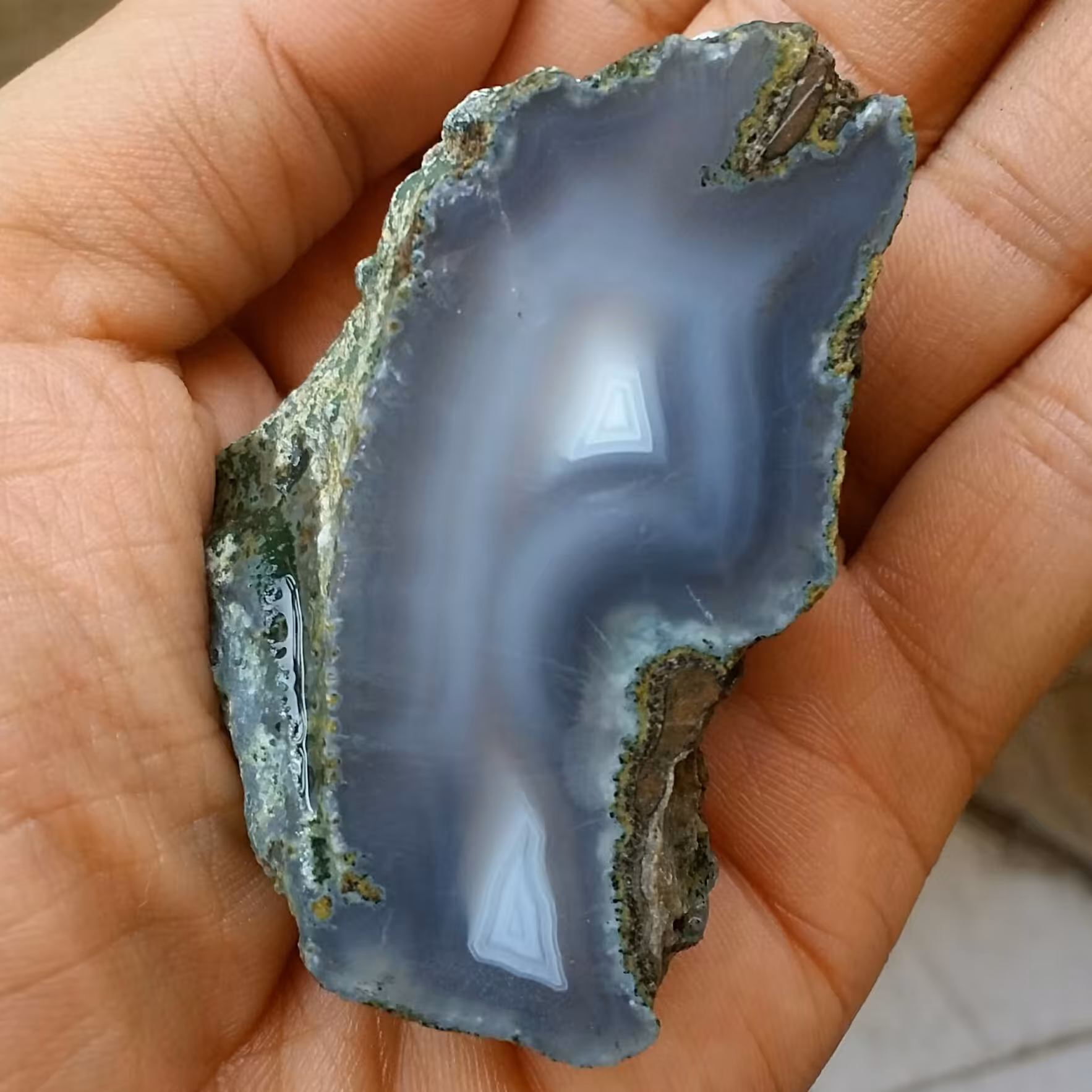 اسلایس سنگ راف عقیق سلیمانی 3 بعدی رنگی محشر 100 در 100 طبیعی شاهکار خلقت دیدنی با قابلیت ساخت چند نگین بینظیر تک
