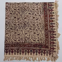 سفره قلمکار مربع اعلا  نقش بته بادامی  1متری