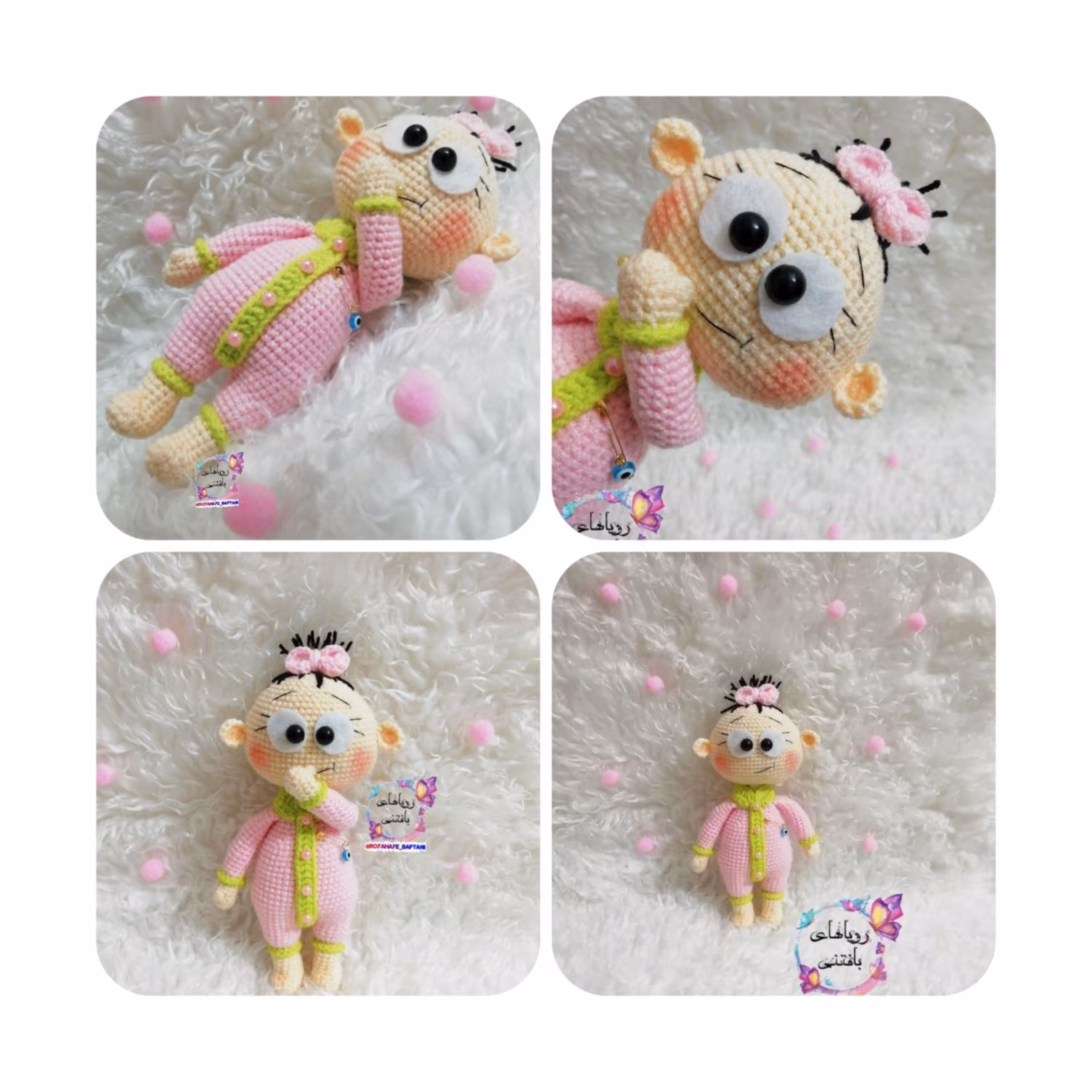 عروسک نی نی بافتنی دست ساز