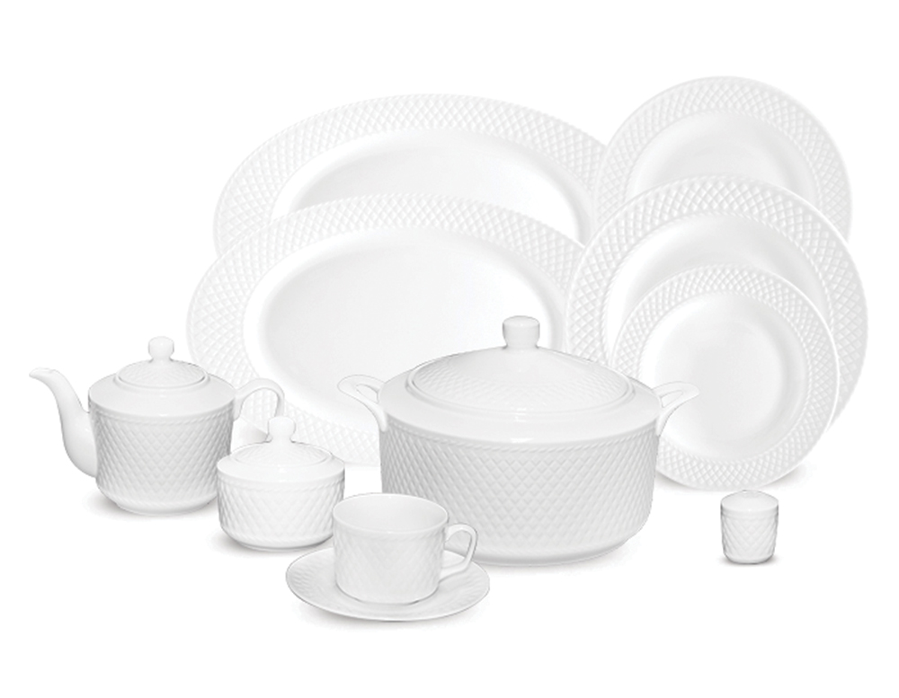 سرویس چینی 12 نفره سفید