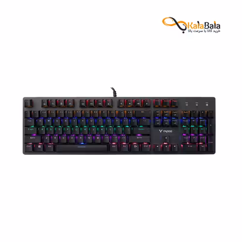 خرید و قیمت کیبورد گیمینگ باسیم رپو مدل V500SE • سوئیچ آبی