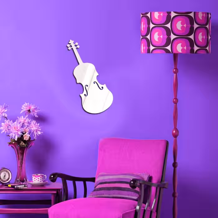 آیینه پلکسی پرشین استیکر طرح ویولن