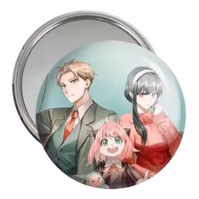 آینه جیبی خندالو مدل خانواده فورجر انیمه اسپای ایکس فمیلی Spy x Family کد 15547