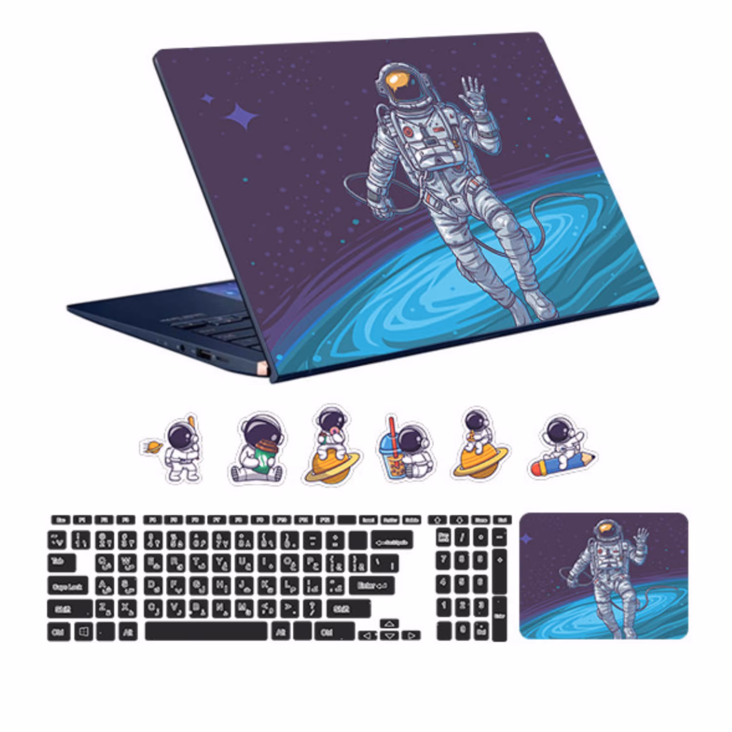 استیکر لپ تاپ فضانورد15