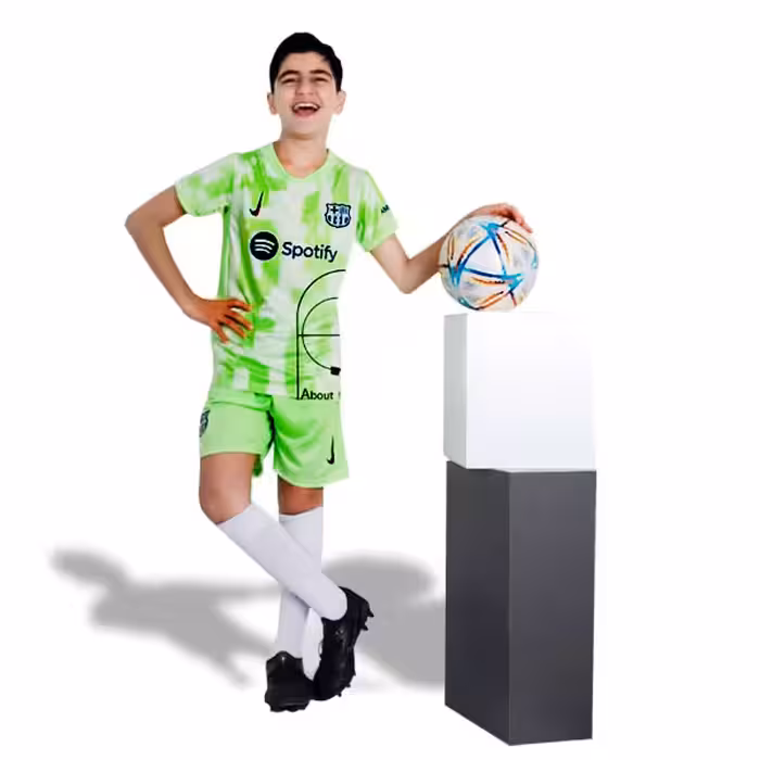 پیراهن و شورت بچه گانه دوم بارسلونا 2024/2025