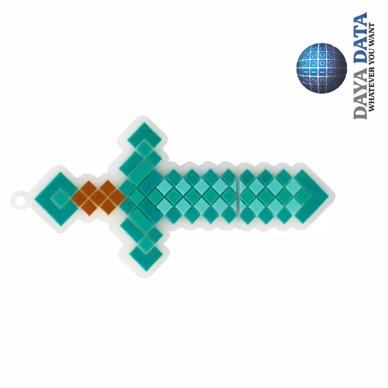 فلش مموری فانتزی دایا دیتا طرح شمشیر ماین کرافت  مدل PW1001-5 ظرفیت64GB -USB2 