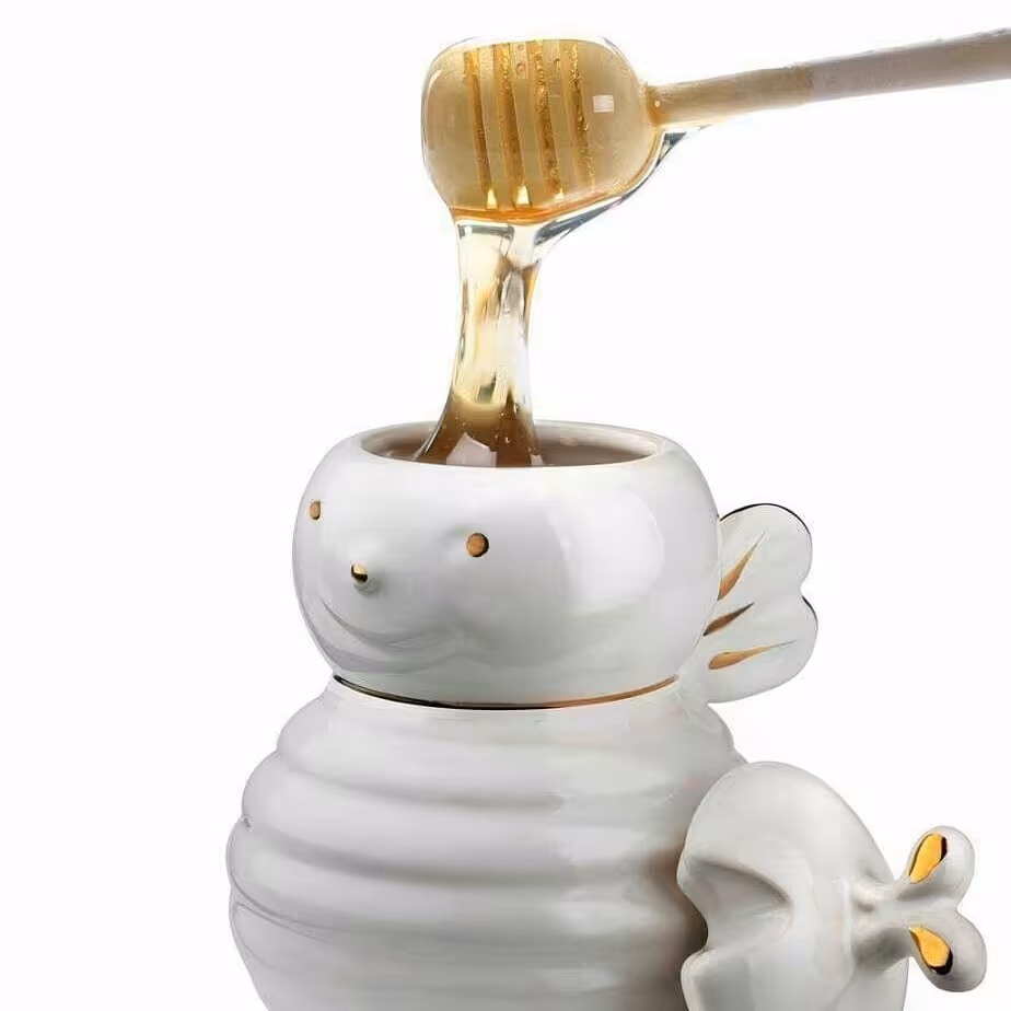 ظرف عسل سرامیکی طرح زنبور