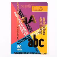 دفتر 50 برگ زبان ایلیا ته چسب جنس جلد مقوا 659