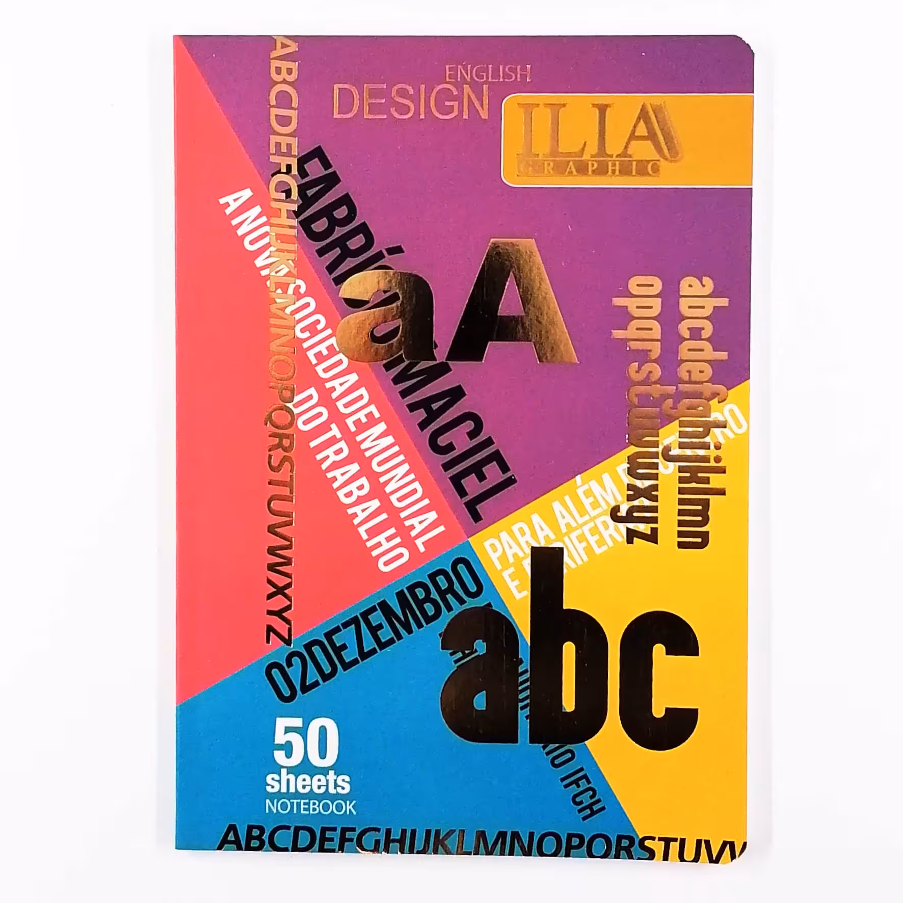 دفتر 50 برگ زبان ایلیا ته چسب جنس جلد مقوا 659