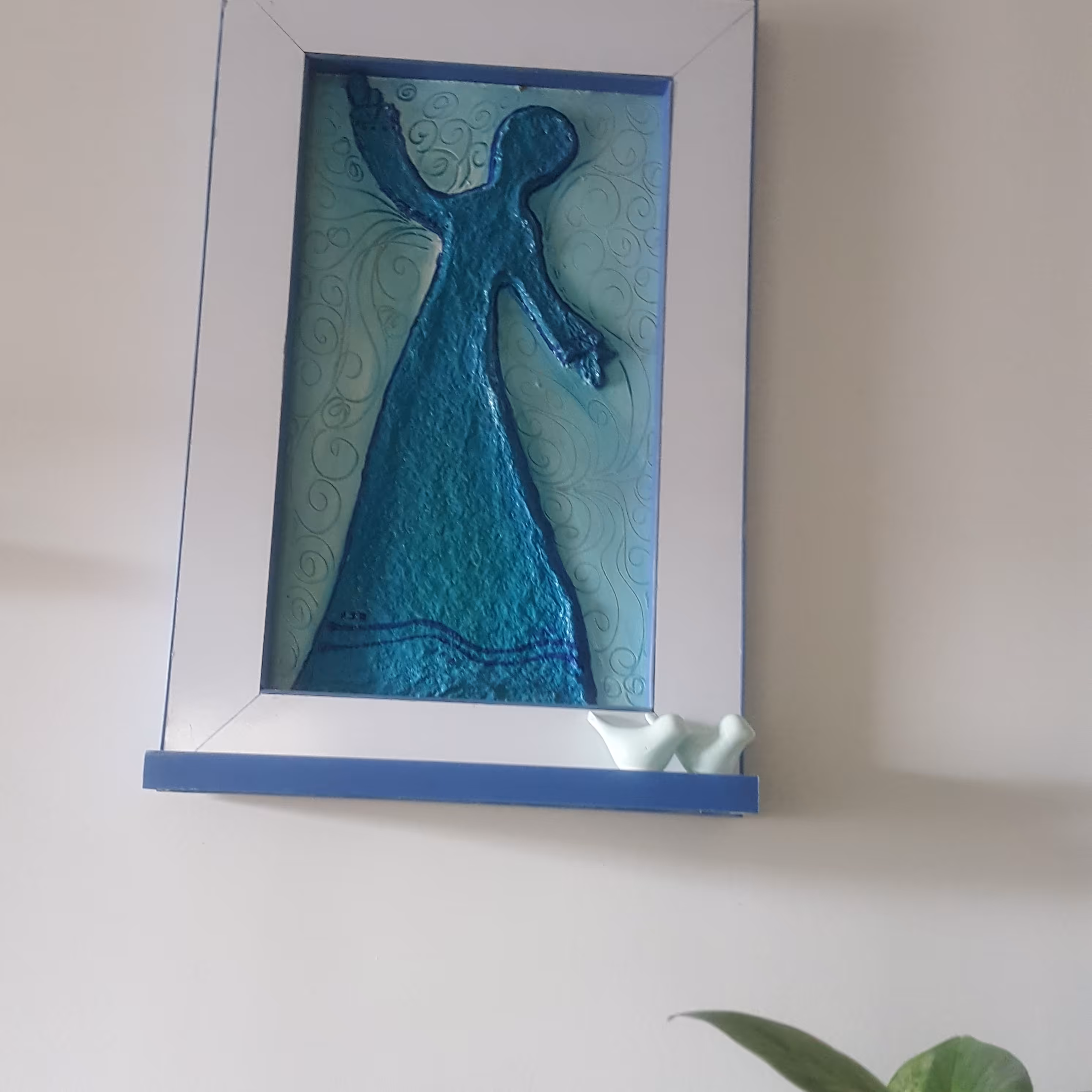 تابلو رقص سما با تکنیک خمیر کاغذ و قاب ام دی اف رایگان هدیه داده میشه سه تا ست هستن