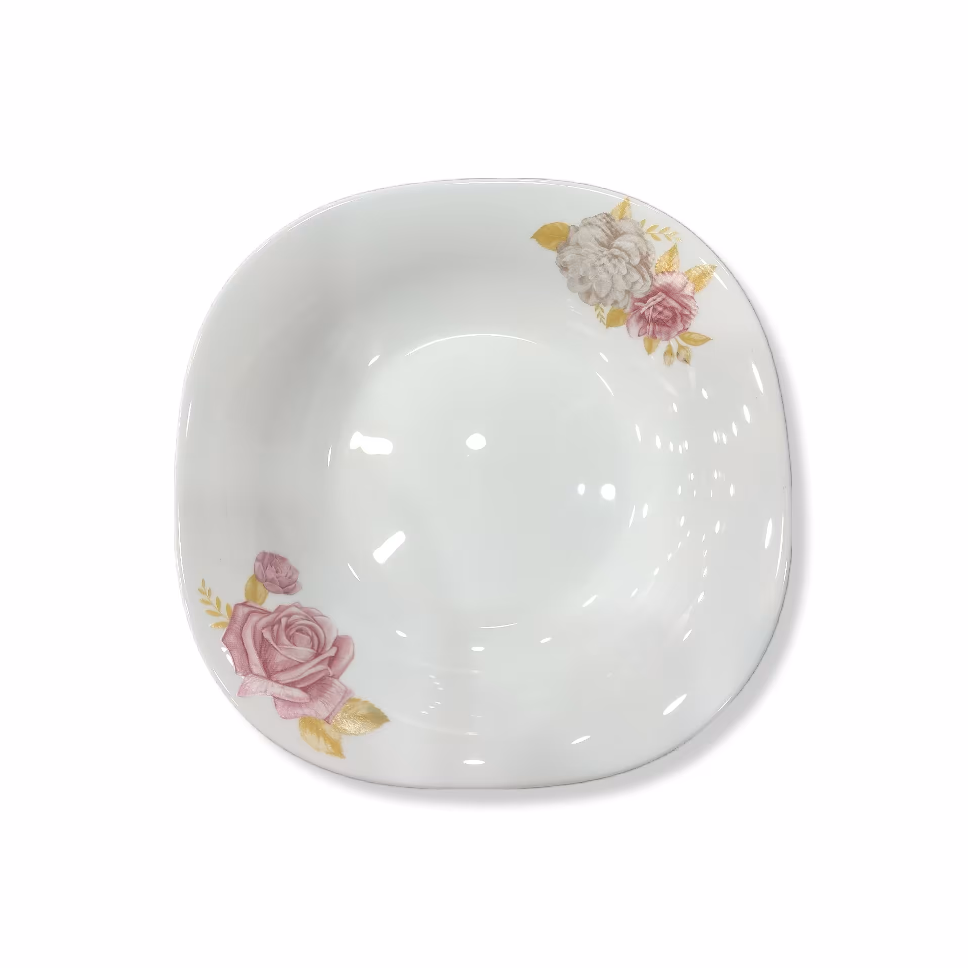 بشقاب خورشت خوری تخت اپال مقصود طرح سارینا صورتی 6 عددی