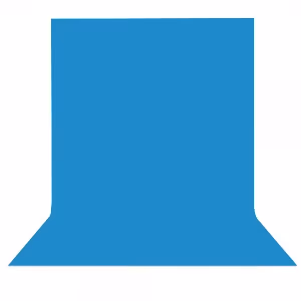 پرده آبی سایز 2x3 لوله پلاستیکی (فون شطرنجی)