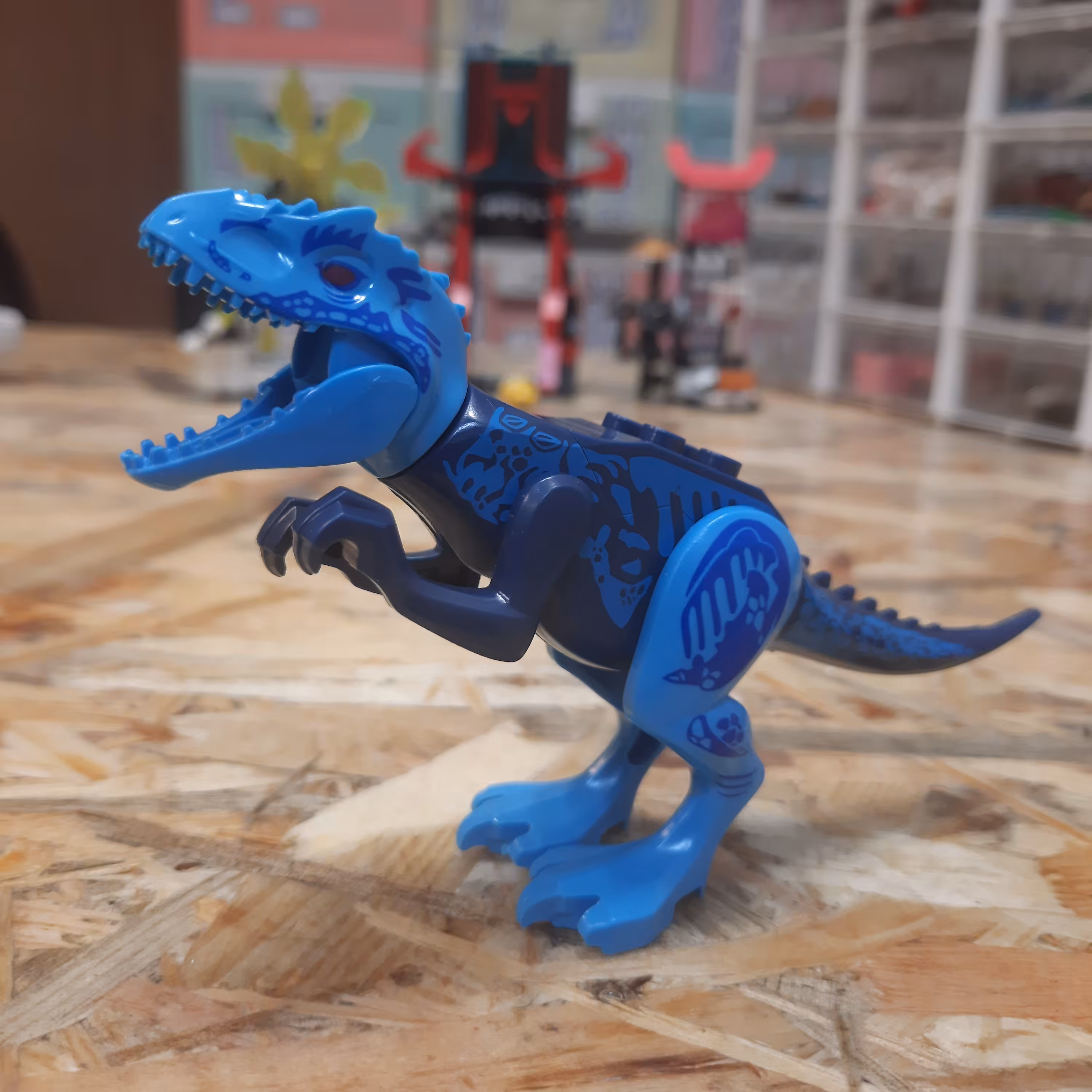 لگو دایناسور آبی دست و پا متحرک