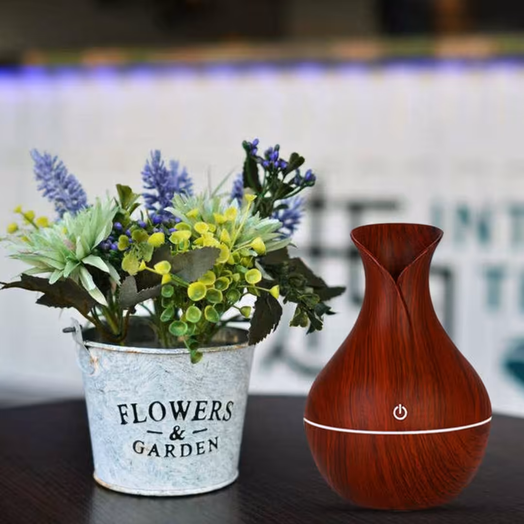 دستگاه رطوبت ساز وبخور سرد رنگ قهوه ای مدل  mini atomization humidifier