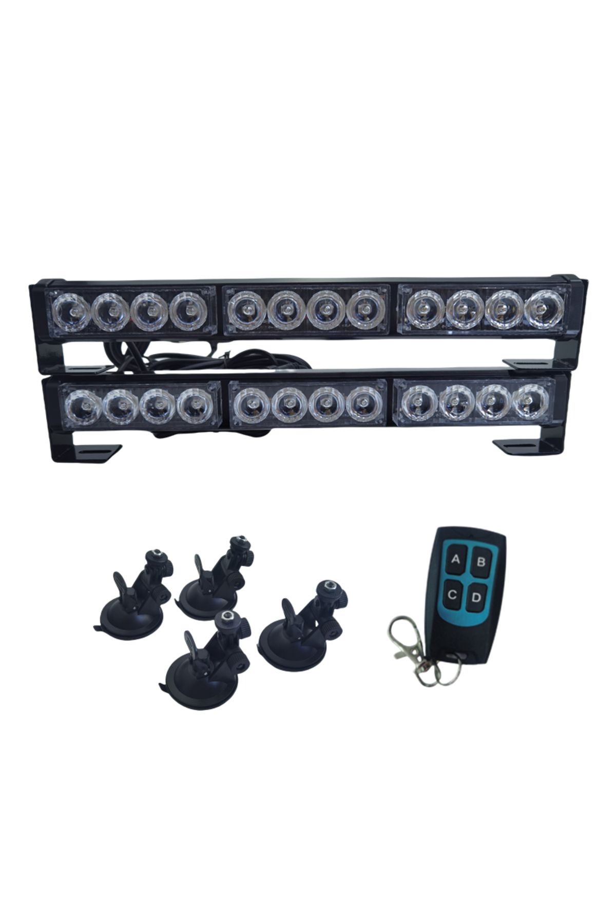 چراغ جلوی خودرو زرد 21 لامپ عملکردی سفید رنگ 2 قطعه مکش کنترل شده 12 36V 72W LAPA211 Genel Markalar