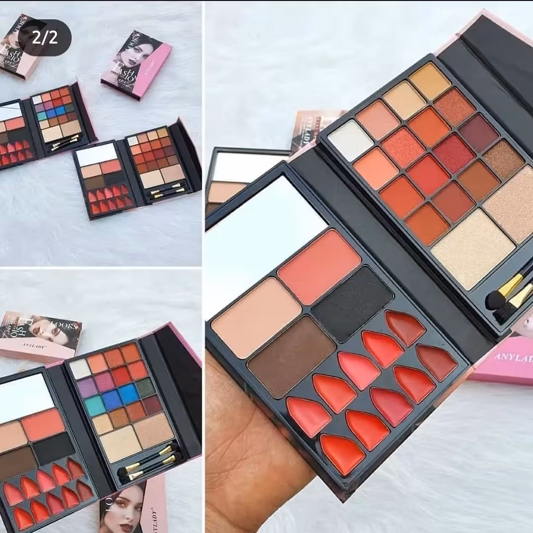 پالت سایه کیفی انی لیدی بهمراه رژلب و رژگونه و پنکک و سایه ابرو و کانتور و کانسیلر