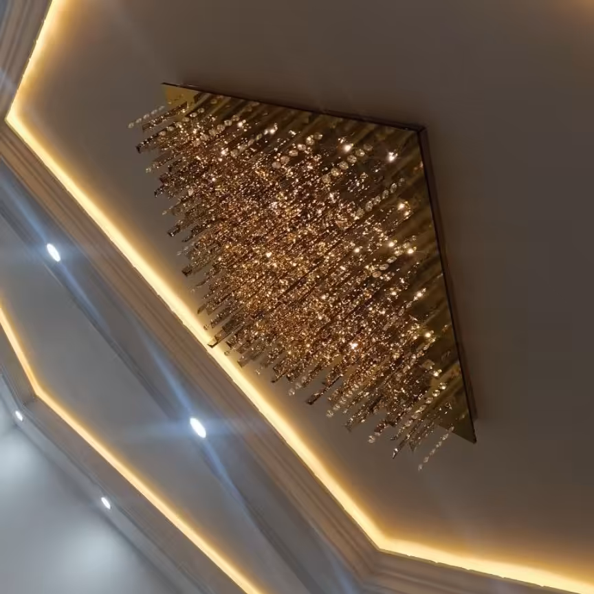 لوستر70در70تمام کاردی هم سطح ارسال ازطریق باربر ی پس کرایه