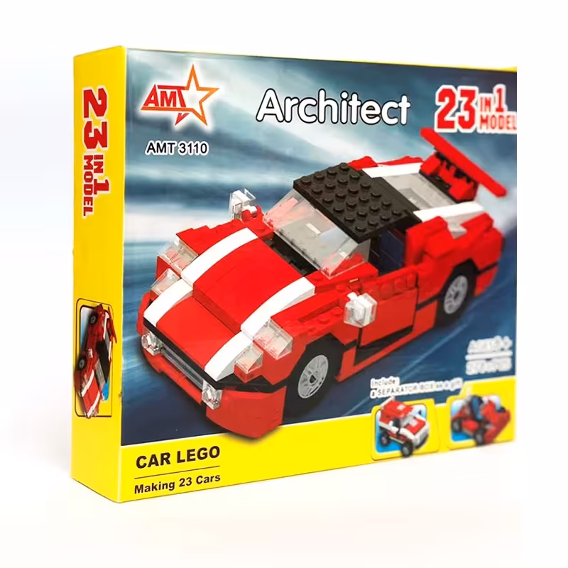 اسباب بازی فکری و اموزشی لگو طرح ساختنی 278 قطعه با قابلیت ساخت 23 مدل 