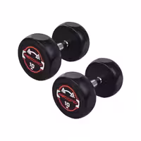 دمبل گرد استوپ دار 10 کیلوگرمی Record بسته دو عددی