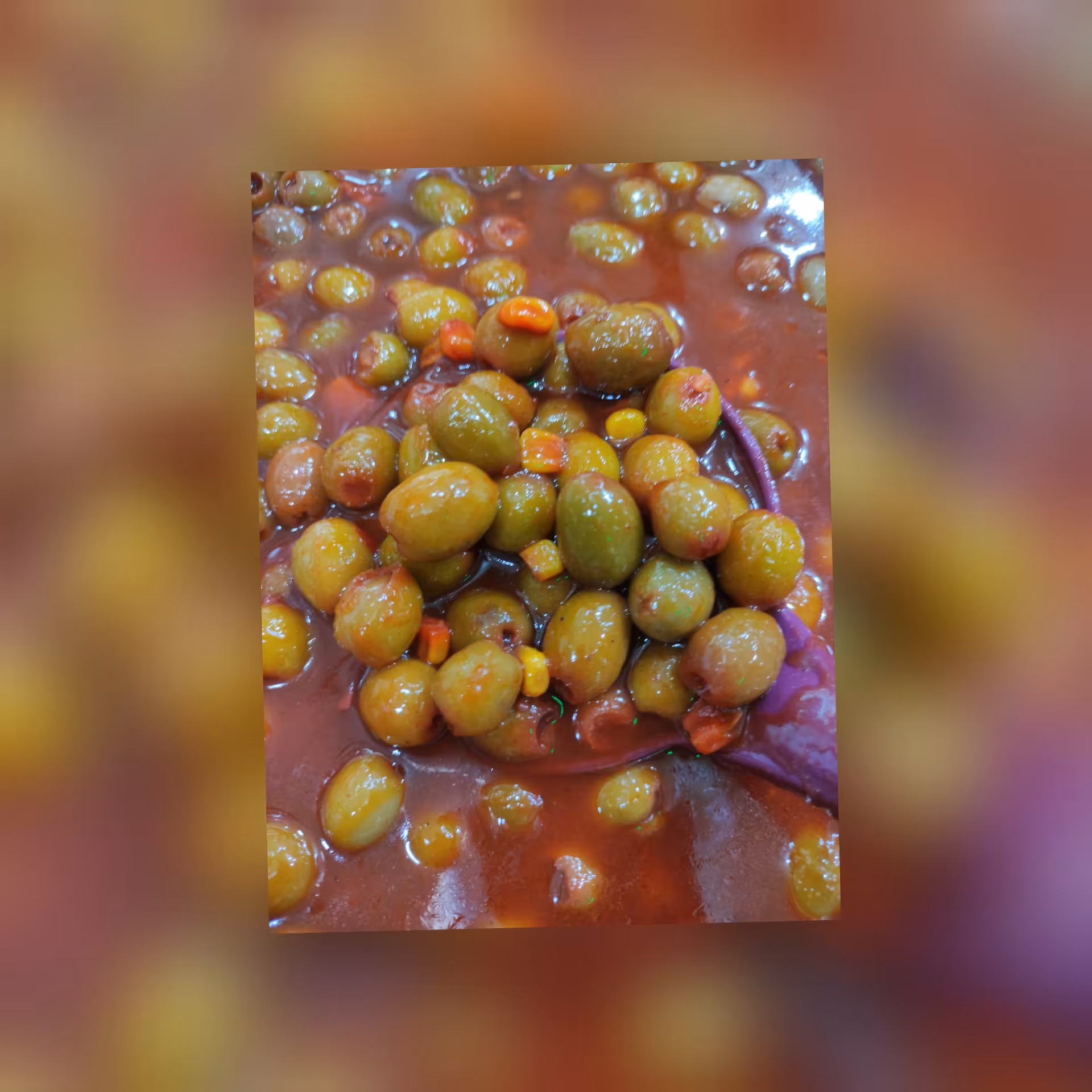 زیتون فلفلی تند با سس فلفل