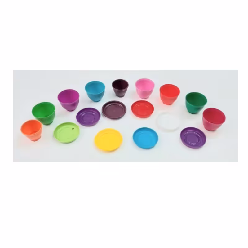 9 عدد گلدان 8 عدد زیرگلدانی پلاستیکی سایز کوچک