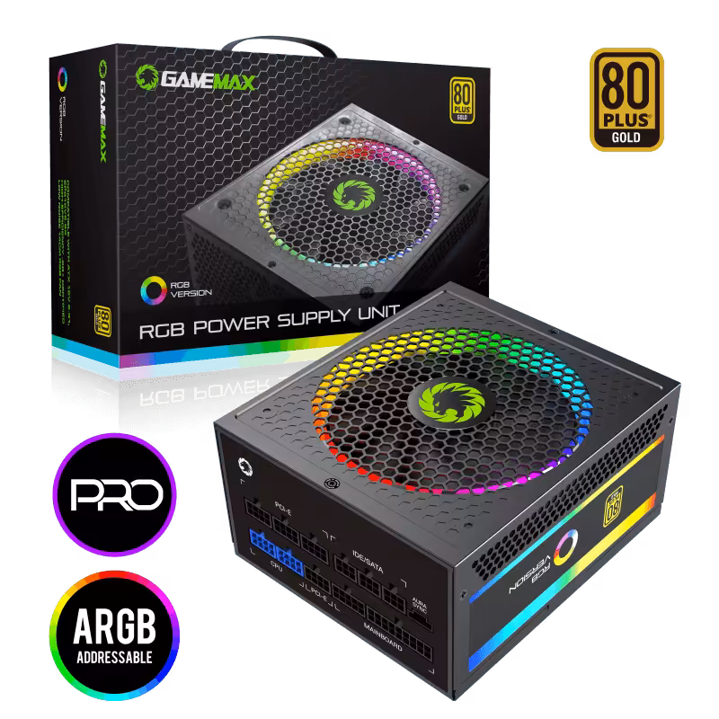 پاور گیمینگ گیم‌مکس مدل GAMEMAX RGB 1050 STD