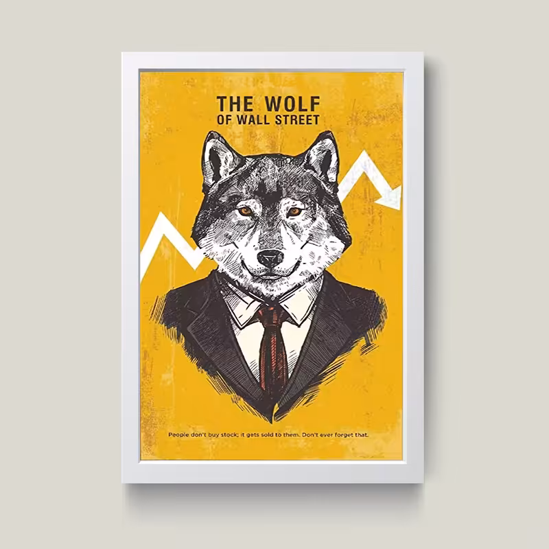 تابلو مدل گرگ وال استریت کد G6-10