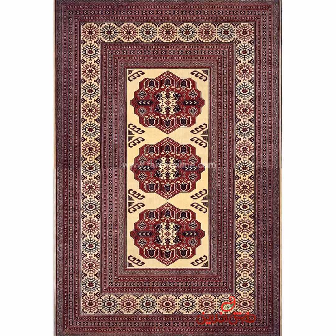 فرش ماشینی شاهکار صفویه 5151 کرم