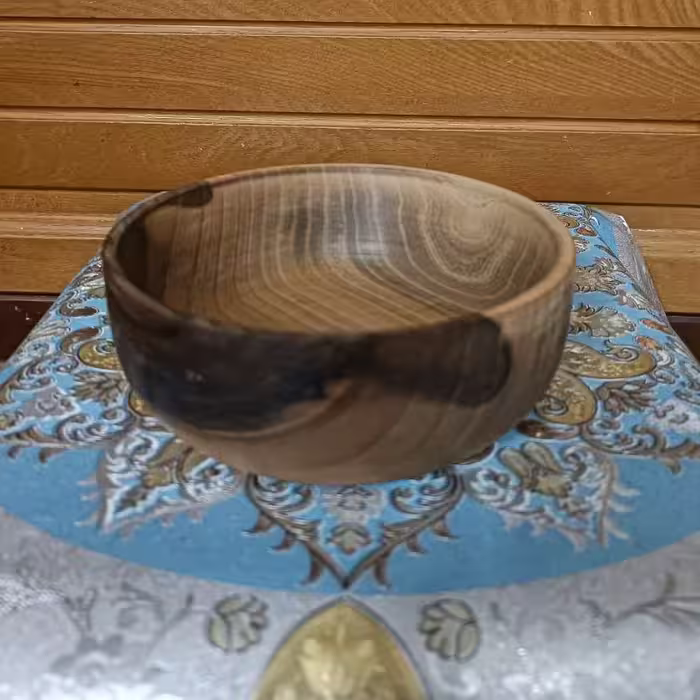 کاسه چوبی سایز 15 سانت 